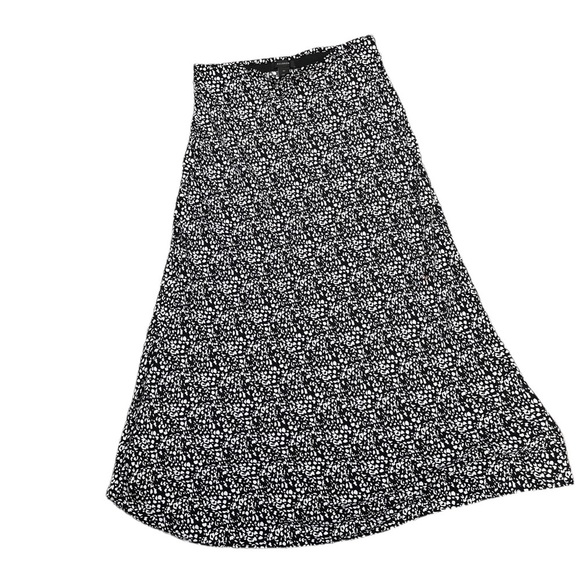 NWT Halogen black white print midi skirt size XS - Picture 5 of 11